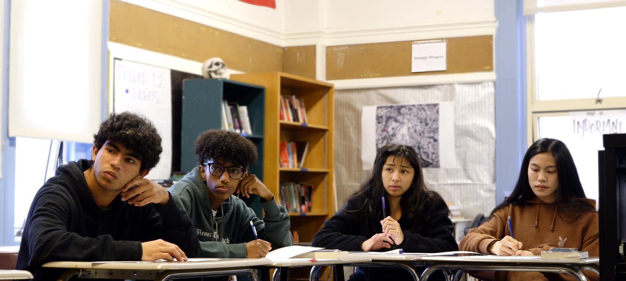 Students at desks